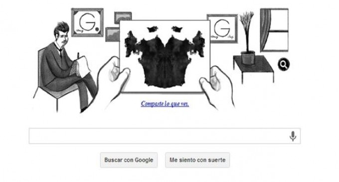 Nuevo ‘doodle’ de Google invita a los usuarios a realizar el famoso test de Rorschach