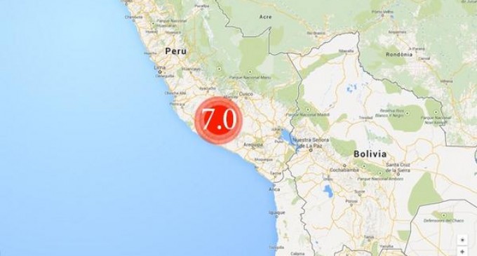 Terremoto de magnitud 7 en el sur de Perú